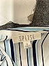 Spense 100% Polyester Stripes Blue 3/4 Sleeve Blouse Size XL - photo 7