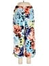 Worthington 100% Polyester Floral Blue Casual Pants Size L - photo 1