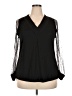 Unbranded Black Long Sleeve Blouse Size XXL - photo 1