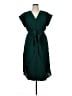 Shein 100% Polyester Solid Green Casual Dress Size XL - photo 1