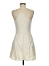 Signature 8 100% Polyester Solid Ivory Cocktail Dress Size M - photo 2
