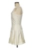 Signature 8 100% Polyester Solid Ivory Cocktail Dress Size M - photo 5