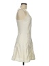Signature 8 100% Polyester Solid Ivory Cocktail Dress Size M - photo 4