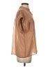 CAbi 100% Polyester Tan Short Sleeve Blouse Size S - photo 4