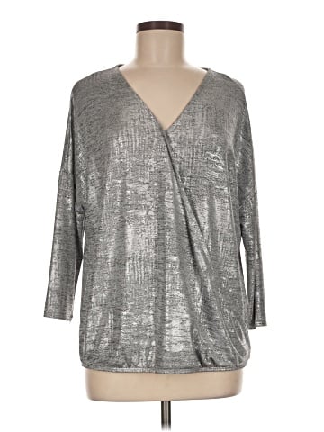 New York & Company 3/4 Sleeve T-Shirt (view 1)