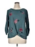 Pink Republic 100% Polyester Teal 3/4 Sleeve Top Size XL - photo 1