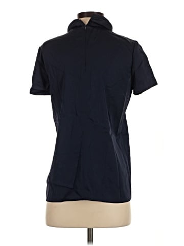 Theory Short Sleeve Silk Top (view 2)