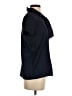 Theory Blue Short Sleeve Silk Top Size S - photo 4