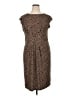 Talbots Animal Print Brown Casual Dress Size XL Petite - photo 1