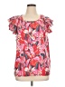 Chico's Pink Short Sleeve Blouse Size XL (3) - photo 1