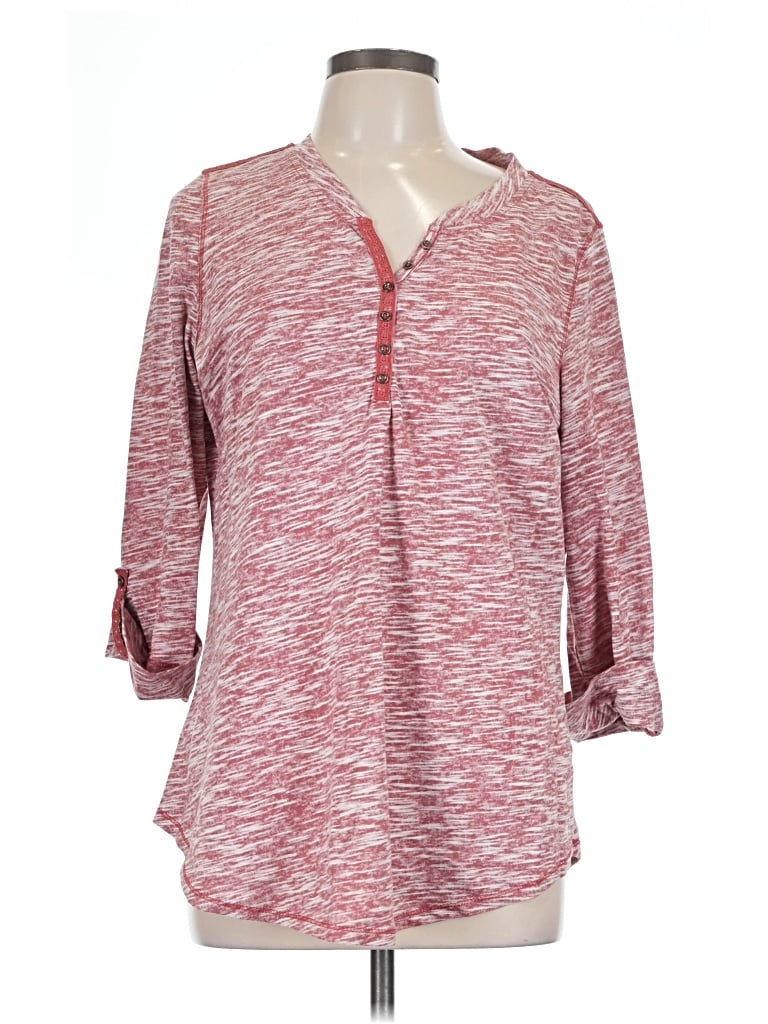 Pre-owned Hannah 3/4 Sleeve Blouse In Red