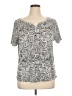 Chico's Silver Short Sleeve Henley Size XL (3) - photo 1