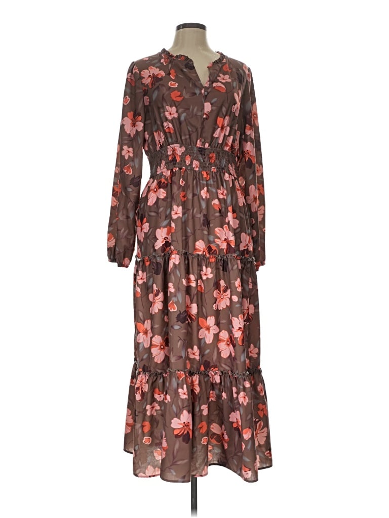Pre-owned Grace Karin Casual Dress In Brown