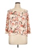 Stoosh 100% Rayon Tan 3/4 Sleeve Blouse Size XL - photo 1