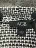 AGB Houndstooth Gray Turtleneck Sweater Size L - photo 7