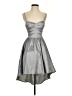 B. Darlin Metallic Silver Cocktail Dress Size 5 - 6 - photo 1