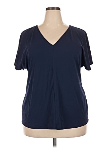 Universal Standard Short Sleeve Blouse (view 1)