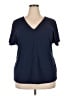 Universal Standard Blue Short Sleeve Blouse Size 18 (M) - photo 1