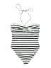 A.L.C. Stripes Ivory Two Piece Swimsuit Size XL - photo 2