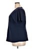 Universal Standard Blue Short Sleeve Blouse Size 18 (M) - photo 5