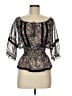 Guess Black 3/4 Sleeve Blouse Size M - photo 1
