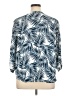 Chico's Blue 3/4 Sleeve Blouse Size XL (3) - photo 2