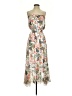 Drew 100% Polyester Floral Tan Cocktail Dress Size XS - photo 1