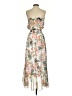 Drew 100% Polyester Floral Tan Cocktail Dress Size XS - photo 2