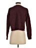 Hippie Rose Animal Print Burgundy Pullover Sweater Size XS - photo 2