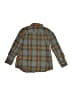 Crewcuts 100% Cotton Plaid Brown Long Sleeve Button-Down Shirt Size 4 - 5 - photo 2