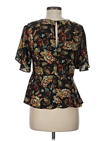 Hem & Thread Short Sleeve Blouse (view 2)