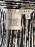 Fred David Animal Print Silver Short Sleeve Blouse Size 2X - photo 7