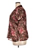 Sag Harbor 100% Polyester Floral Brown Short Sleeve Blouse Size 18W - photo 5