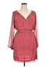 Max Studio 100% Polyester Print Red Casual Dress Size XL - photo 1