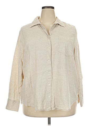 Banana Republic Factory Store Long Sleeve Button-Down Shirt (view 1)