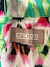 Chico's Print White Track Jacket Size XL (estimated) - photo 6