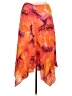 Escada 100% Silk Tropical Orange Casual Skirt Size EU 46 / US 16 - photo 2