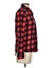 SO 100% Cotton Plaid Red Long Sleeve Button-Down Shirt Size S - photo 4