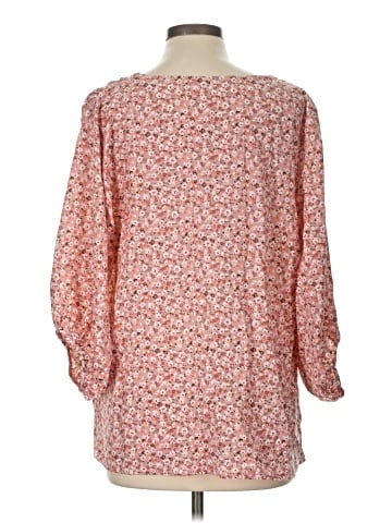 Shein Curve 3/4 Sleeve Blouse (view 2)