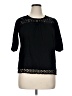 Architect Black Short Sleeve Blouse Size XL - photo 1