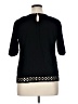 Architect Black Short Sleeve Blouse Size XL - photo 2