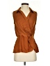 T Tahari 100% Polyester Brown Tank Top Size S - photo 1