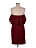 La Clef Burgundy Cocktail Dress Size M - photo 2