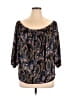 Olivaceous 100% Polyester Black 3/4 Sleeve Blouse Size L - photo 1