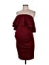 La Clef Burgundy Cocktail Dress Size M - photo 1