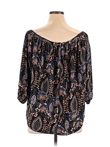 Olivaceous 3/4 Sleeve Blouse (view 2)