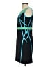 Etcetera Color Block Teal Cocktail Dress Size 0 - photo 5