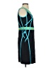 Etcetera Color Block Teal Cocktail Dress Size 0 - photo 4