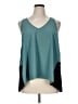 Athleta Color Block Teal Sleeveless Blouse Size XL - photo 1