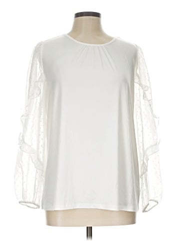 Kasper Long Sleeve Blouse (view 1)